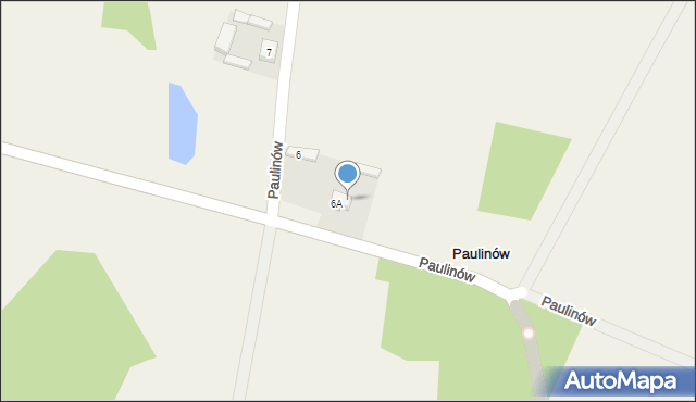 Paulinów, Paulinów, 6B, mapa Paulinów