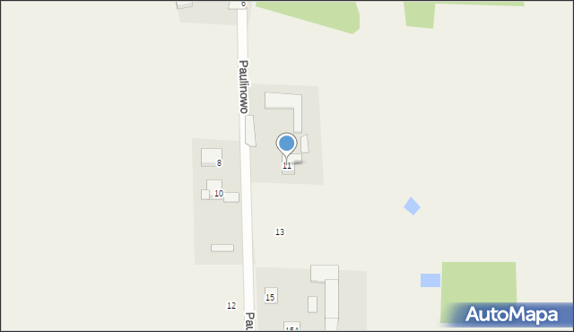 Paulinowo, Paulinowo, 11, mapa Paulinowo