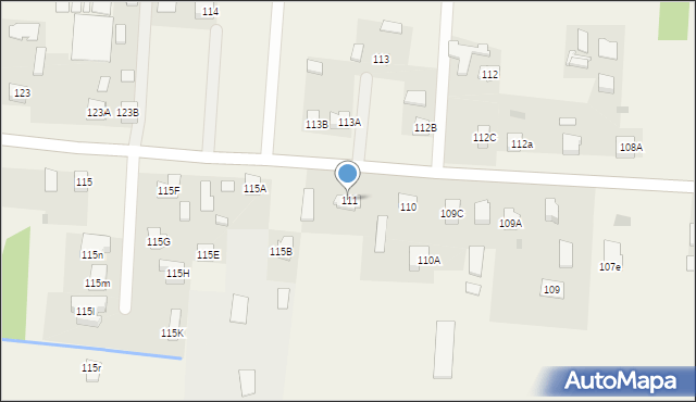 Pawęzów, Pawęzów, 111, mapa Pawęzów