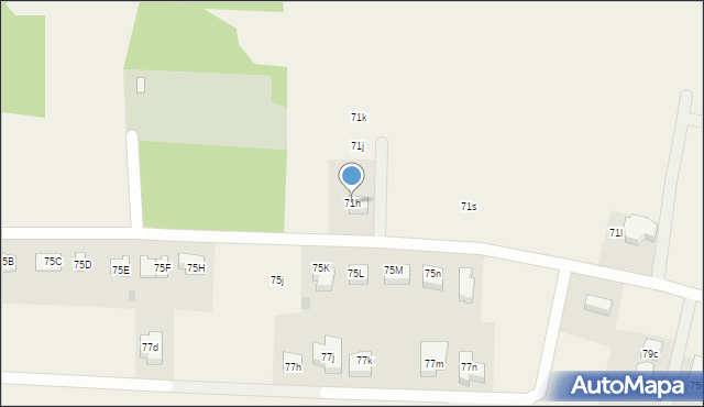 Pawęzów, Pawęzów, 71h, mapa Pawęzów