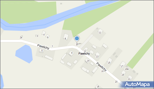 Pawlichy, Pawlichy, 10, mapa Pawlichy