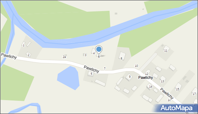 Pawlichy, Pawlichy, 6, mapa Pawlichy