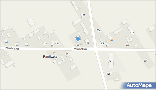 Pawliczka, Pawliczka, 34, mapa Pawliczka