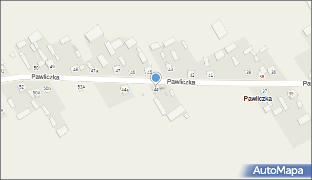 Pawliczka, Pawliczka, 44, mapa Pawliczka