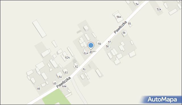 Pawliczka, Pawliczka, 60, mapa Pawliczka