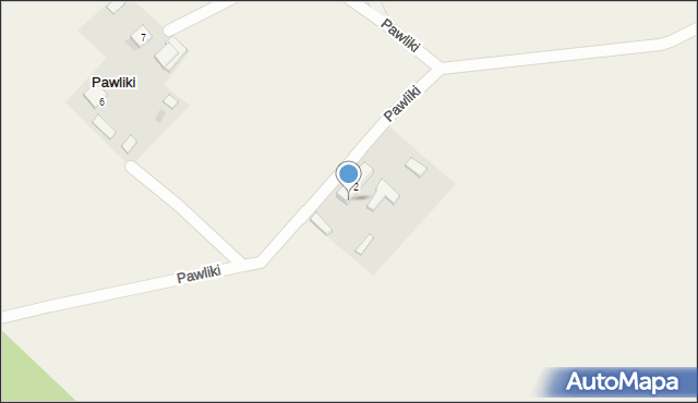 Pawliki, Pawliki, 3a, mapa Pawliki