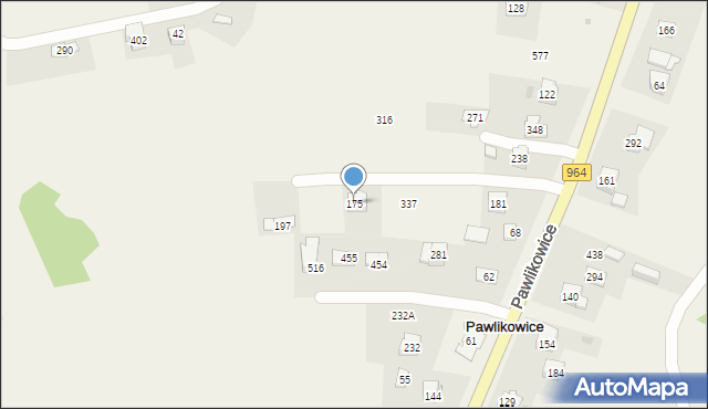 Pawlikowice, Pawlikowice, 175, mapa Pawlikowice