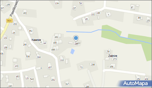 Pawlikowice, Pawlikowice, 185, mapa Pawlikowice