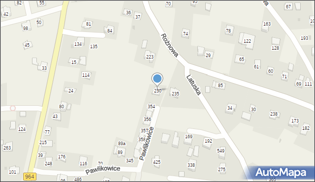Pawlikowice, Pawlikowice, 230, mapa Pawlikowice