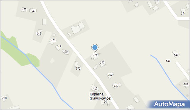 Pawlikowice, Pawlikowice, 376, mapa Pawlikowice