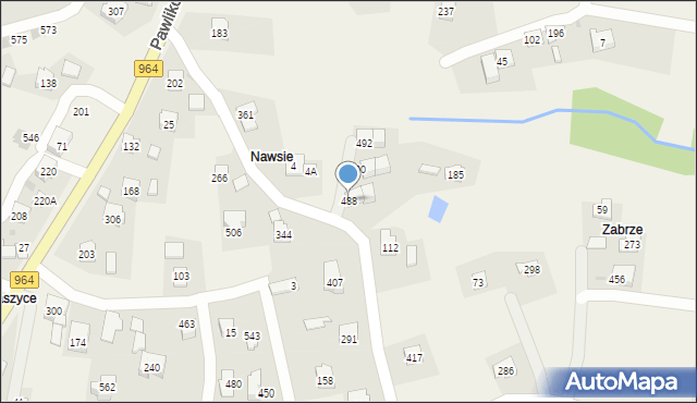 Pawlikowice, Pawlikowice, 488, mapa Pawlikowice
