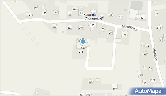 Pawlikowice, Pawlikowice, 542, mapa Pawlikowice