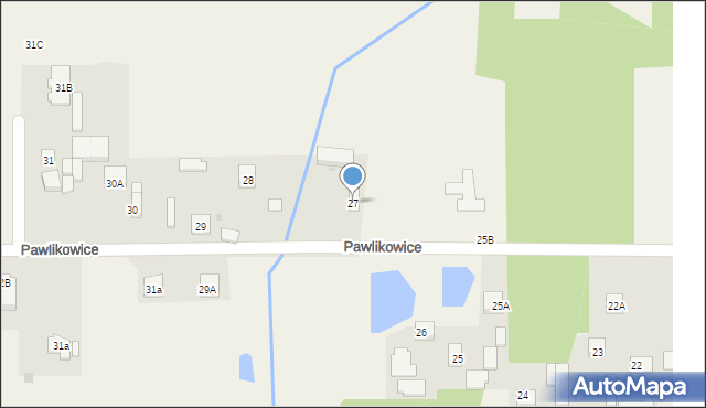 Pawlikowice, Pawlikowice, 27, mapa Pawlikowice