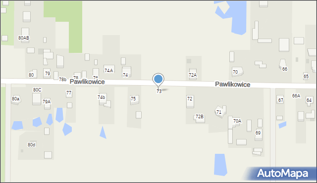 Pawlikowice, Pawlikowice, 73, mapa Pawlikowice