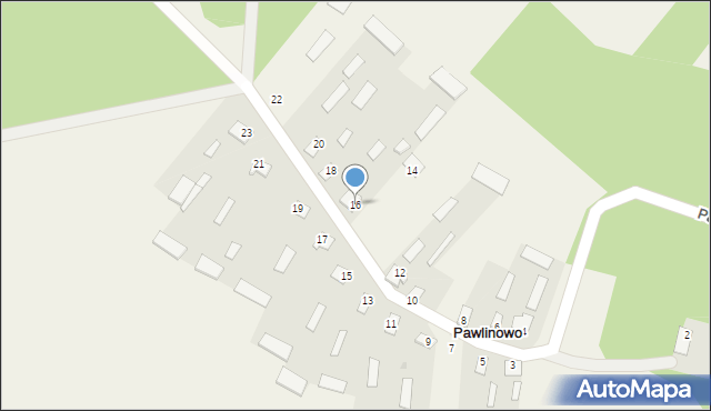 Pawlinowo, Pawlinowo, 16, mapa Pawlinowo