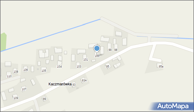 Pawłokoma, Pawłokoma, 100, mapa Pawłokoma