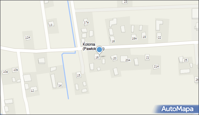 Pawłokoma, Pawłokoma, 16A, mapa Pawłokoma