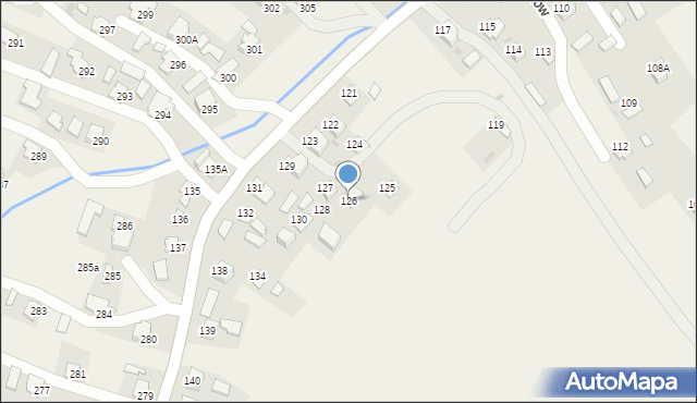 Pawłosiów, Pawłosiów, 126, mapa Pawłosiów