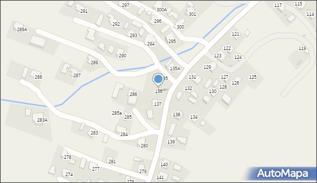 Pawłosiów, Pawłosiów, 136, mapa Pawłosiów