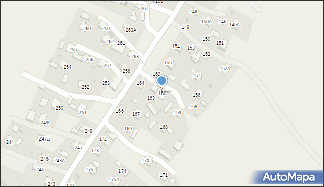 Pawłosiów, Pawłosiów, 160, mapa Pawłosiów