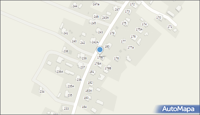 Pawłosiów, Pawłosiów, 178c, mapa Pawłosiów