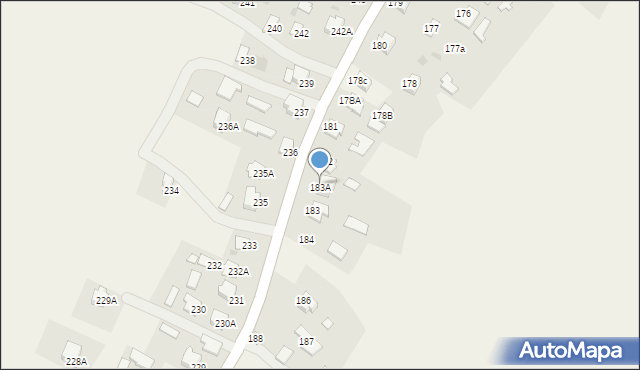 Pawłosiów, Pawłosiów, 183A, mapa Pawłosiów