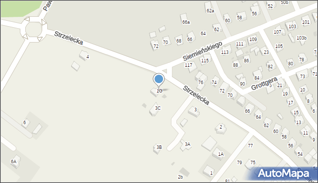 Pawłosiów, Pawłosiów, 1G, mapa Pawłosiów