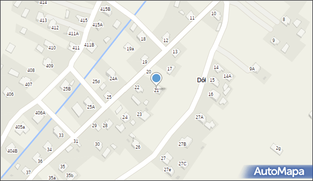 Pawłosiów, Pawłosiów, 21, mapa Pawłosiów