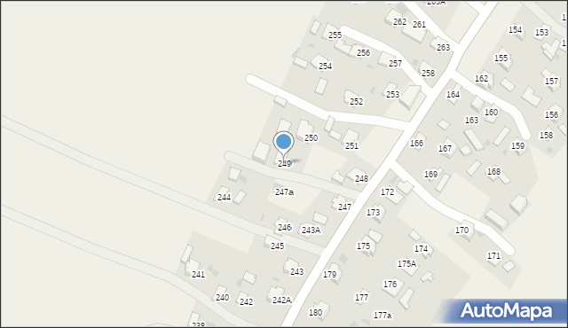 Pawłosiów, Pawłosiów, 249, mapa Pawłosiów