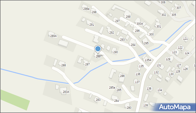 Pawłosiów, Pawłosiów, 289, mapa Pawłosiów