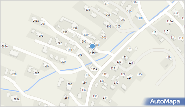 Pawłosiów, Pawłosiów, 295, mapa Pawłosiów