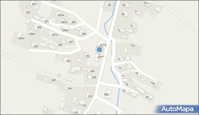 Pawłosiów, Pawłosiów, 347, mapa Pawłosiów