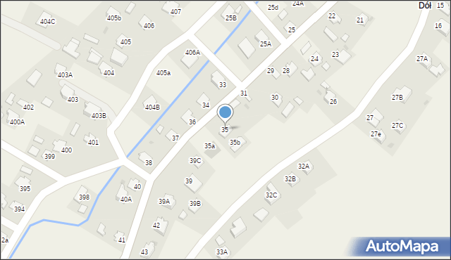 Pawłosiów, Pawłosiów, 35, mapa Pawłosiów