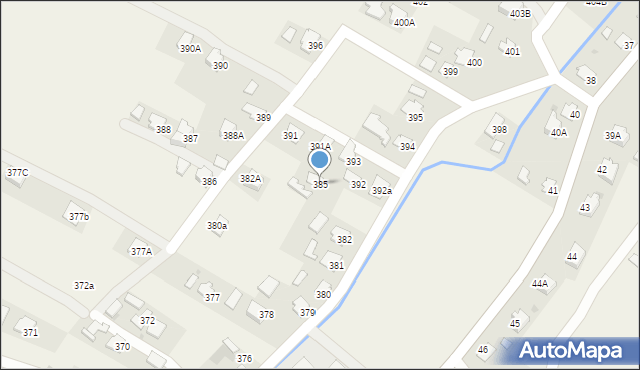 Pawłosiów, Pawłosiów, 385, mapa Pawłosiów