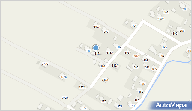 Pawłosiów, Pawłosiów, 387A, mapa Pawłosiów