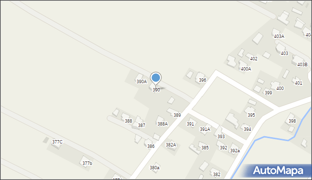 Pawłosiów, Pawłosiów, 390, mapa Pawłosiów