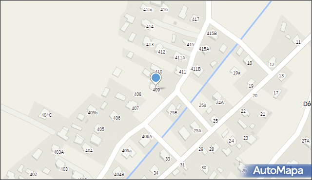 Pawłosiów, Pawłosiów, 409, mapa Pawłosiów