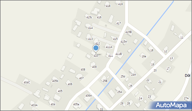 Pawłosiów, Pawłosiów, 410, mapa Pawłosiów