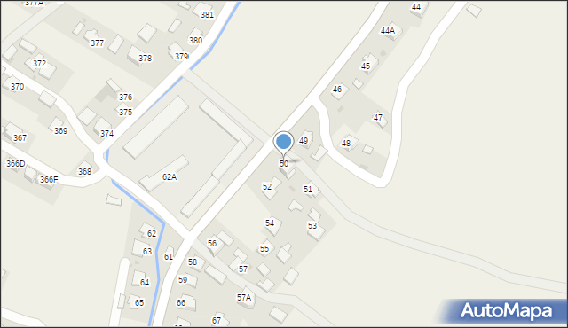 Pawłosiów, Pawłosiów, 50, mapa Pawłosiów