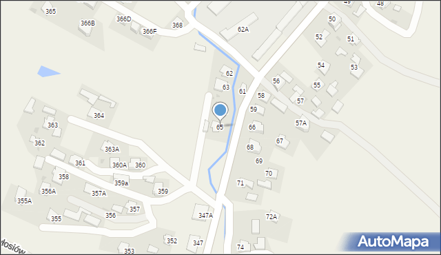 Pawłosiów, Pawłosiów, 65, mapa Pawłosiów