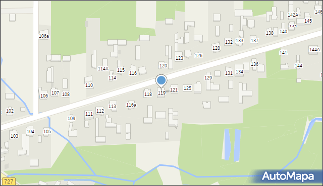 Pawłów, Pawłów, 119, mapa Pawłów