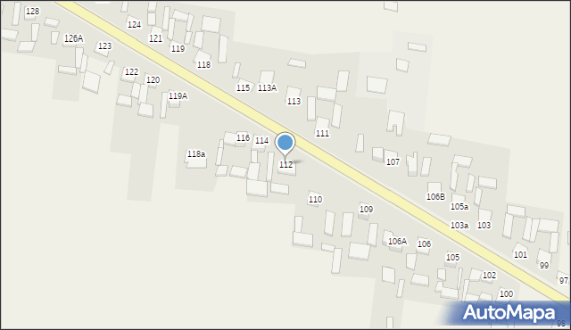 Pawłów, Pawłów, 112, mapa Pawłów