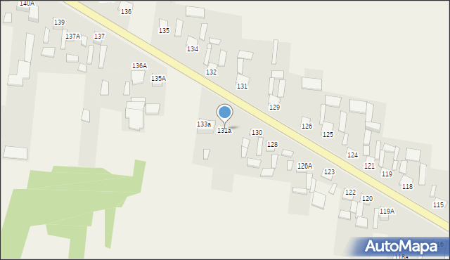 Pawłów, Pawłów, 131a, mapa Pawłów