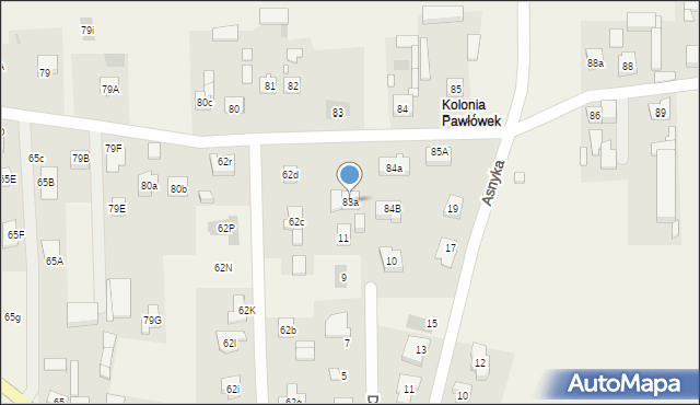 Pawłówek, Pawłówek, 83a, mapa Pawłówek