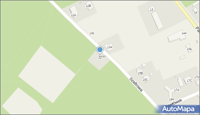 Pawłówek, Pawłówek, 22, mapa Pawłówek