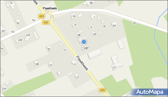 Pawłówek, Pawłówek, 8e, mapa Pawłówek