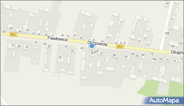 Pawłowice, Pawłowice, 16, mapa Pawłowice