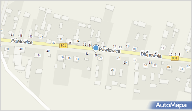 Pawłowice, Pawłowice, 29, mapa Pawłowice