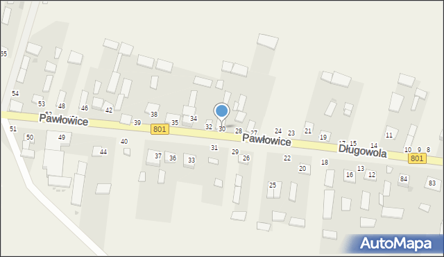 Pawłowice, Pawłowice, 30, mapa Pawłowice