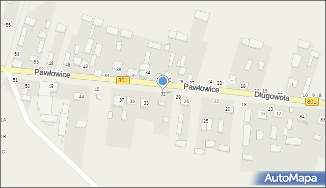 Pawłowice, Pawłowice, 31, mapa Pawłowice